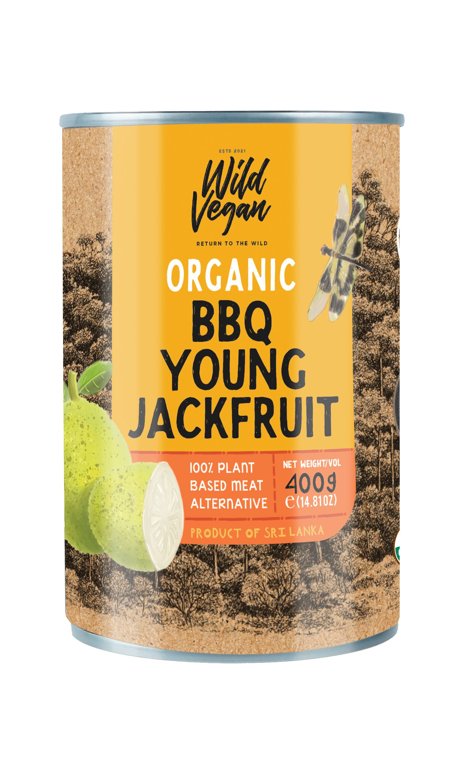 wild vegan Young Jackfruit Pieces in Brine