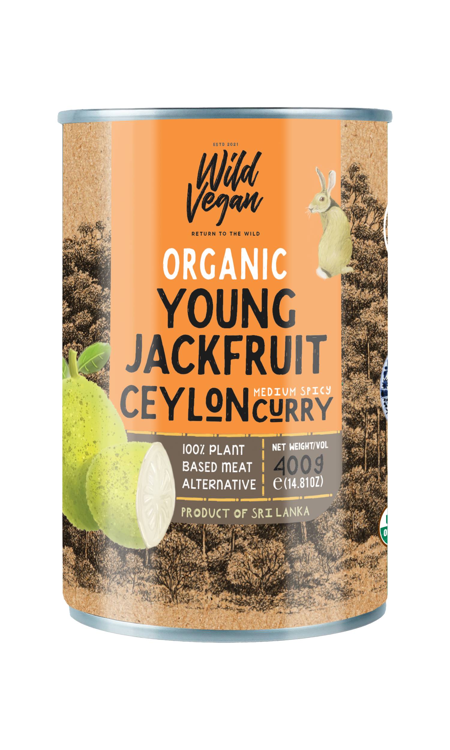 wild vegan Organic Young Jackfruit ceylon curry